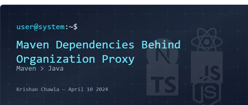 How to download maven dependencies behind organization proxy