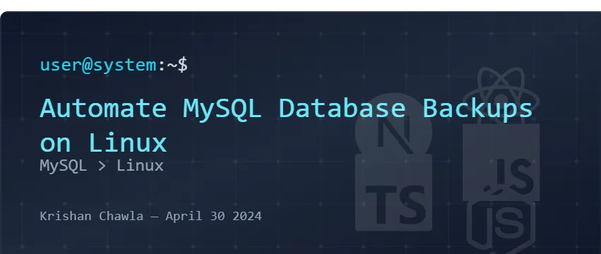 Automate MySQL Database Backups on Linux