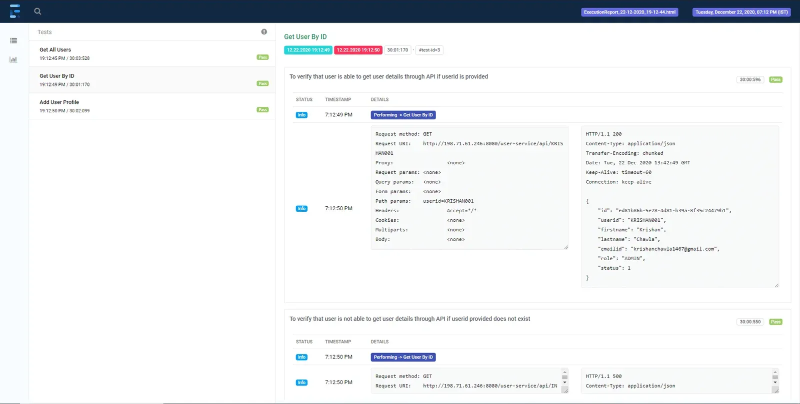 Test Case Report Demonstration